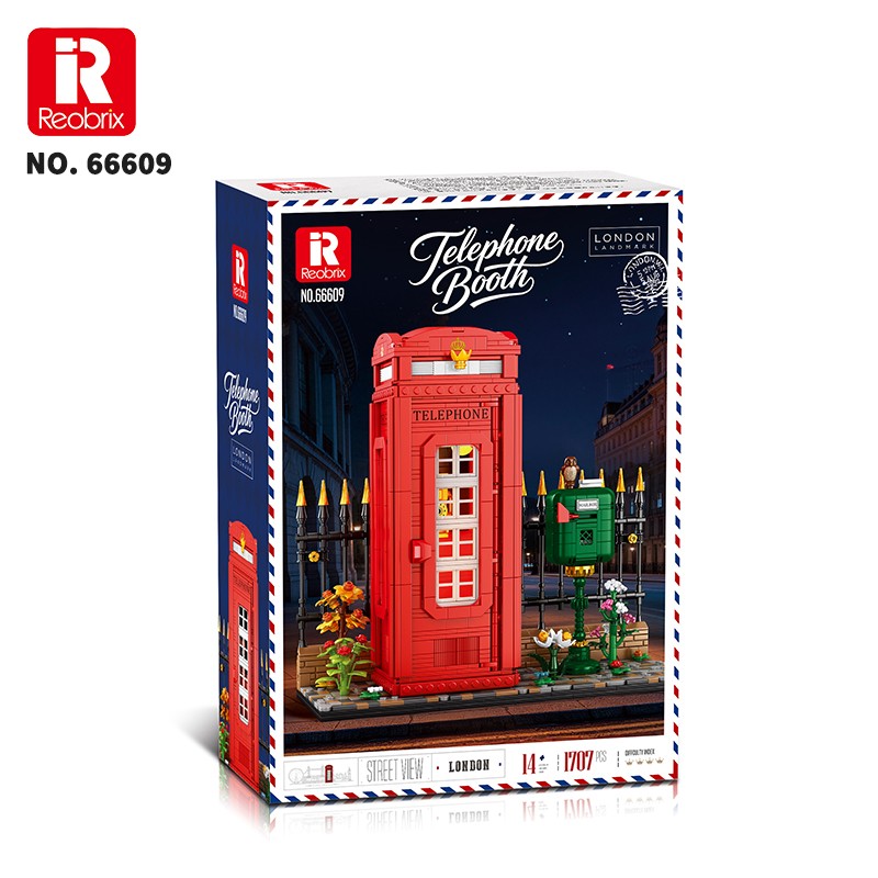 Reobrix Telephone Booth 66609 Brick Yapım Seti