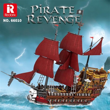 Reobrix 66010 Korsan Gemisi Yaratıcı Yapı Blok Seti Building Blocks (Pirate Revenge - The Pirates) - 2776 Parça - Thumbnail