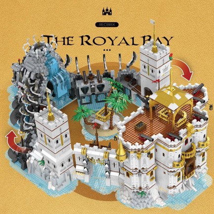 Reobrix 66013 Kraliyet Körfezi Yaratıcı Yapı Blok Seti Building Blocks (The Royal Bay)- 4168 Parça - Thumbnail