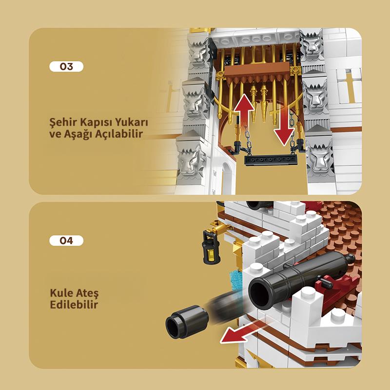 Reobrix 66013 Kraliyet Körfezi Yaratıcı Yapı Blok Seti Building Blocks (The Royal Bay)- 4168 Parça
