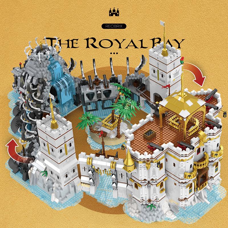 Reobrix 66013 Kraliyet Körfezi Yaratıcı Yapı Blok Seti Building Blocks (The Royal Bay)- 4168 Parça