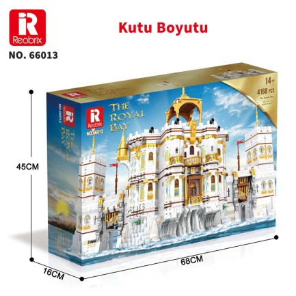 Reobrix 66013 Kraliyet Körfezi Yaratıcı Yapı Blok Seti Building Blocks (The Royal Bay)- 4168 Parça - Thumbnail