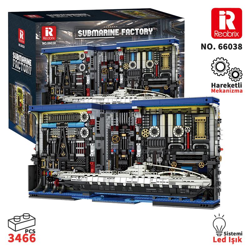 Reobrix The Submarine Book 66038 Brick Yapım Seti
