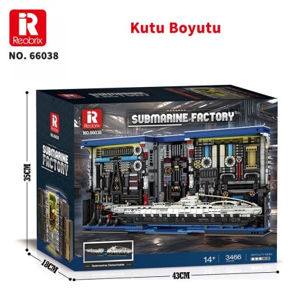 Reobrix The Submarine Book 66038 Brick Yapım Seti - Thumbnail