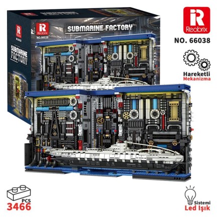 Reobrix - Reobrix The Submarine Book 66038 Brick Yapım Seti