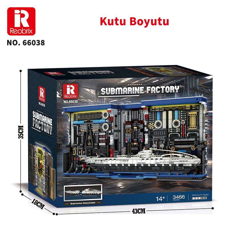 Reobrix The Submarine Book 66038 Brick Yapım Seti