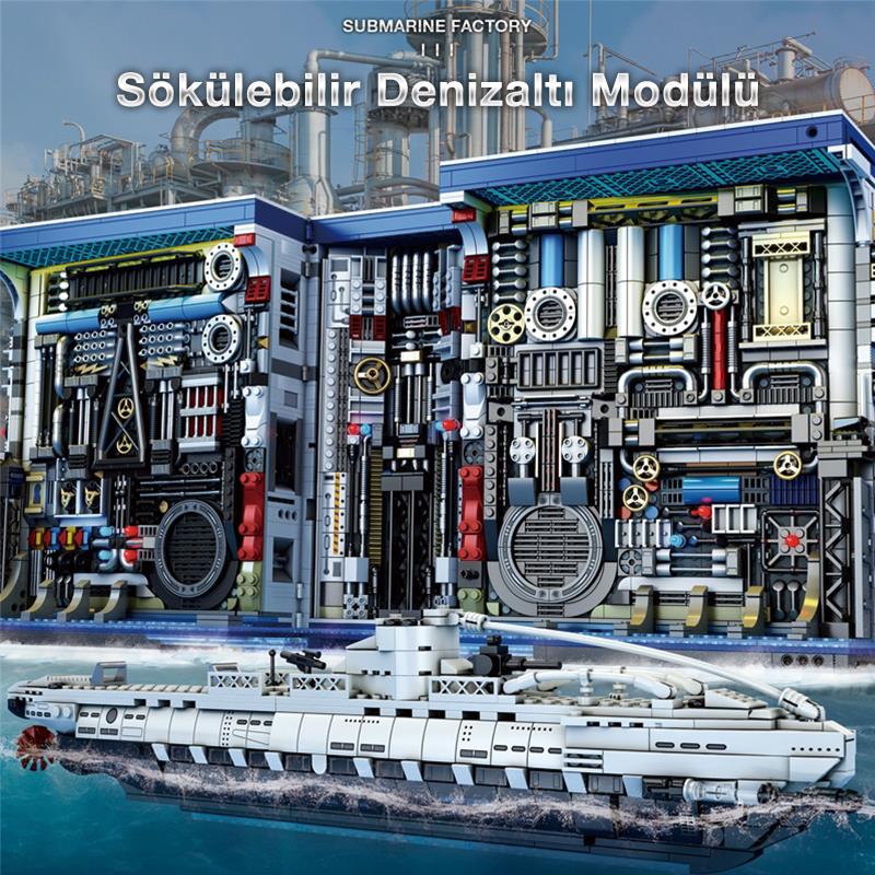 Reobrix The Submarine Book 66038 Brick Yapım Seti