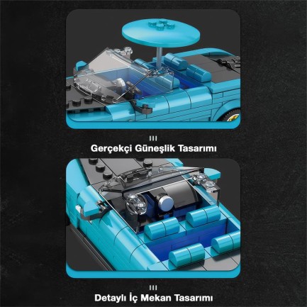 Reobrix Creator 688 Rolls Royce Boat Tail Araba Yaratıcı Yapı Blok Seti Building Blocks - 417 Parça - Thumbnail