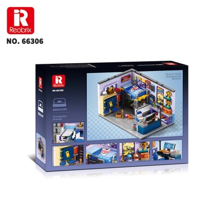 Reobrix Triangular Bedroom Scene 66306 Brick Yapım Seti - Thumbnail