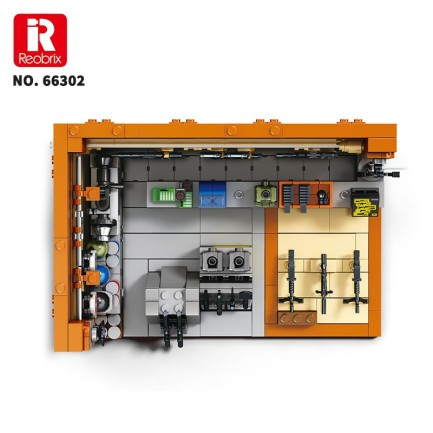 Reobrix Triangular Gun Shop Scene 66302 Brick Yapım Seti - Thumbnail