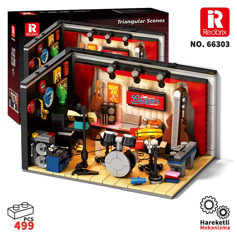 Reobrix Triangular Jazz Club Scene 66303 Brick Yapım Seti