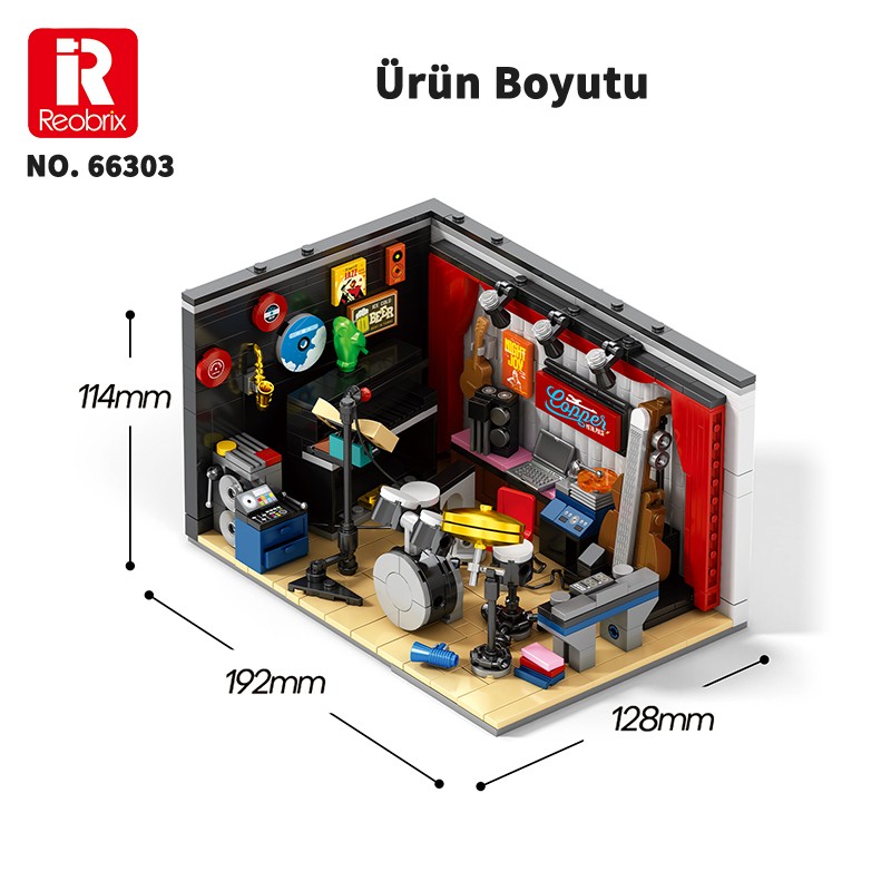 Reobrix Triangular Jazz Club Scene 66303 Brick Yapım Seti