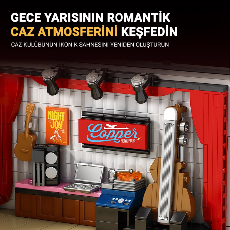 Reobrix Triangular Jazz Club Scene 66303 Brick Yapım Seti