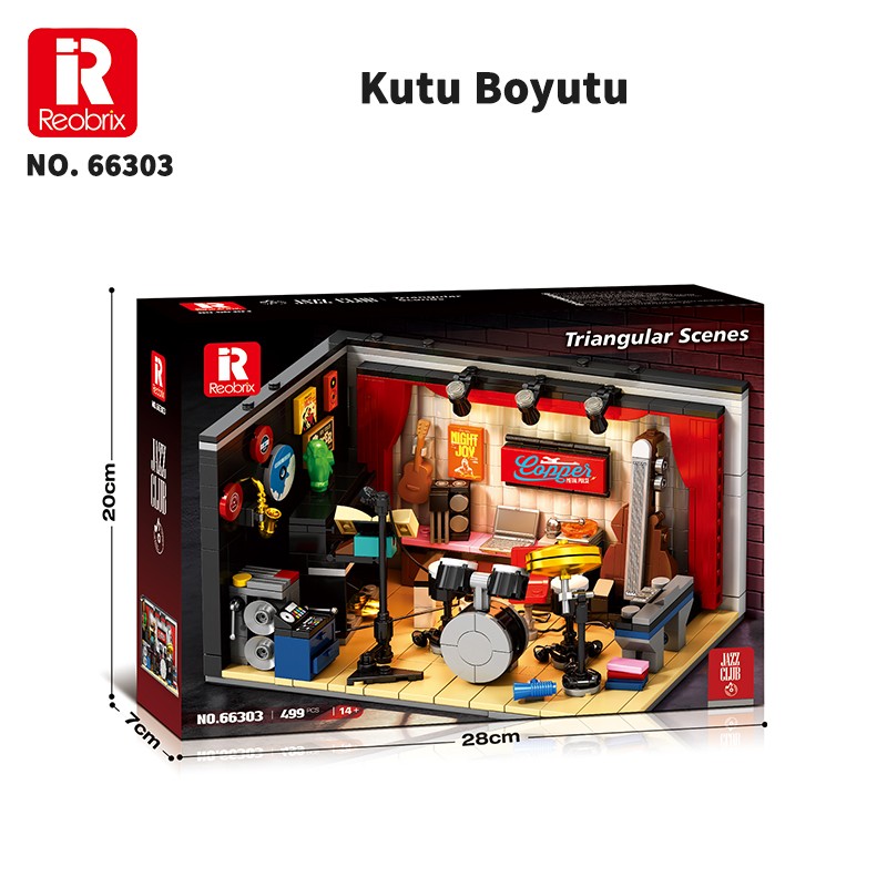 Reobrix Triangular Jazz Club Scene 66303 Brick Yapım Seti