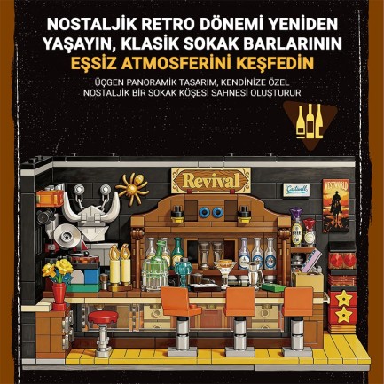 Reobrix Triangular Old Bar Scene 66304 Brick Yapım Seti - Thumbnail