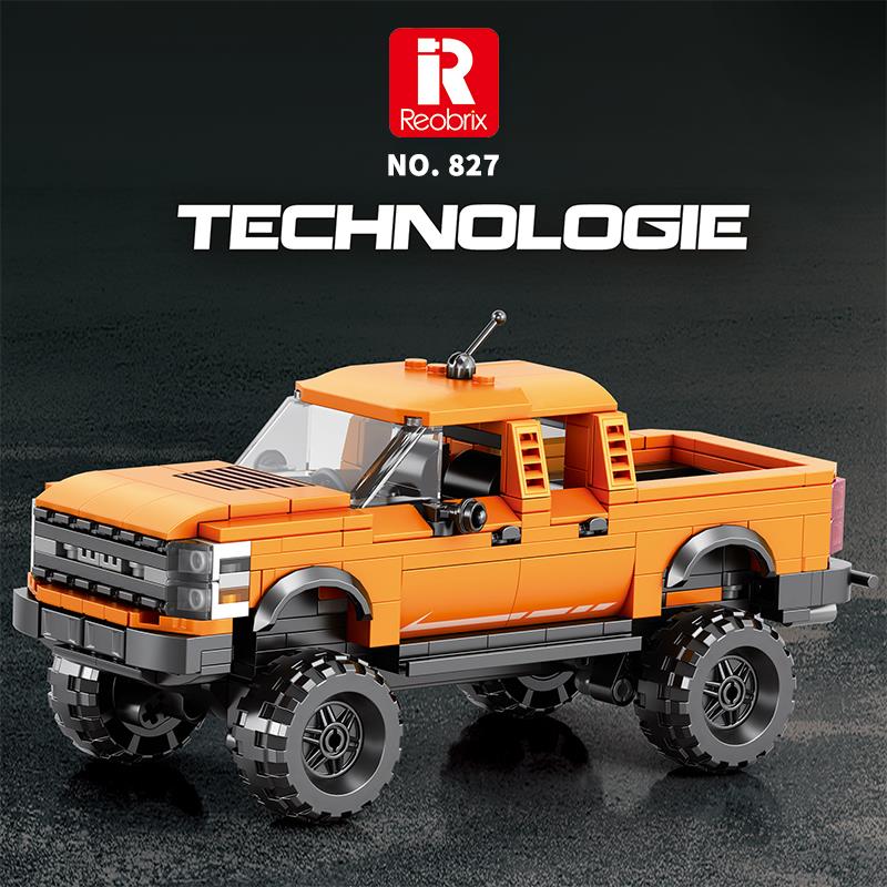 Reobrix Technic 827 Ford F-150 Raptor Kamyon Araba Yaratıcı Yapı Blok Seti Building Blocks - 423 Parça