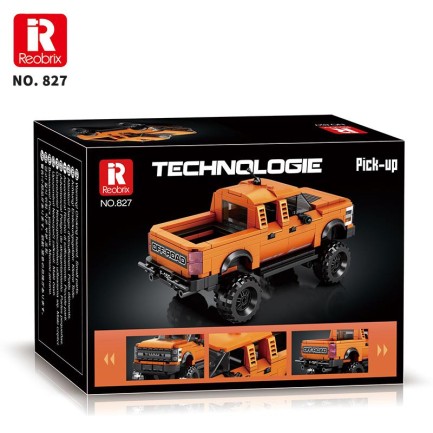 Reobrix Technic 827 Ford F-150 Raptor Kamyon Araba Yaratıcı Yapı Blok Seti Building Blocks - 423 Parça - Thumbnail
