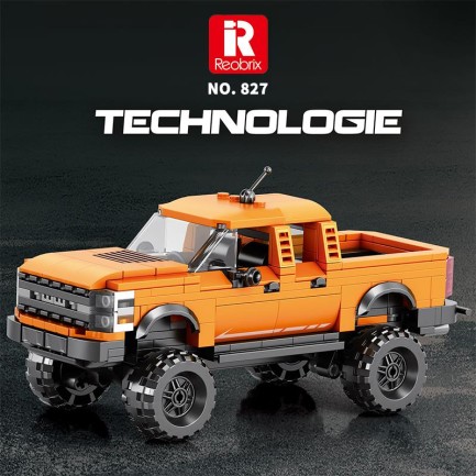 Reobrix Technic 827 Ford F-150 Raptor Kamyon Araba Yaratıcı Yapı Blok Seti Building Blocks - 423 Parça - Thumbnail