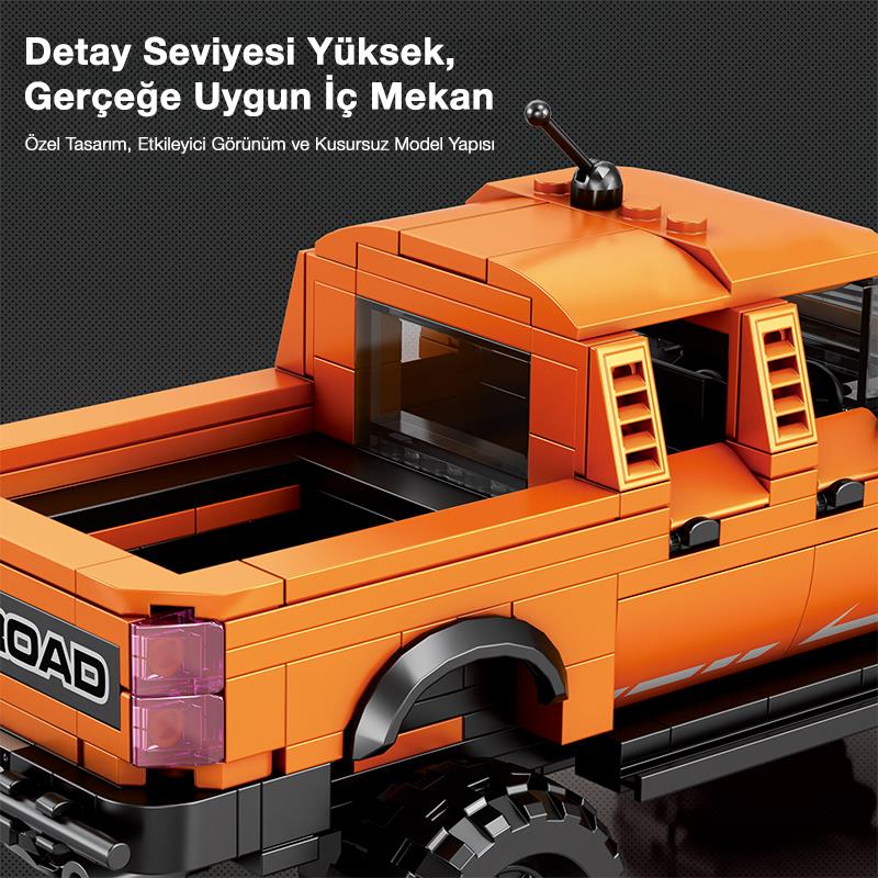 Reobrix Technic 827 Ford F-150 Raptor Kamyon Araba Yaratıcı Yapı Blok Seti Building Blocks - 423 Parça