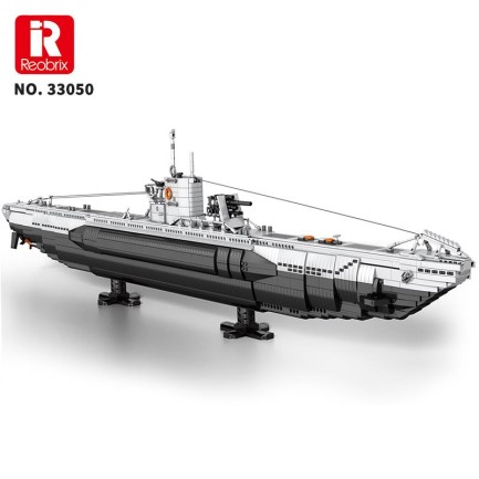 Reobrix 33050 Denizaltı Yaratıcı Yapı Blok Seti Building Blocks (Strategic U-Type Submarine)-3624Parça - Thumbnail
