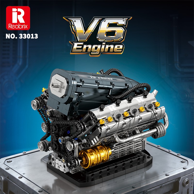 Reobrix V6 Engine 33013 Brick Yapım Seti