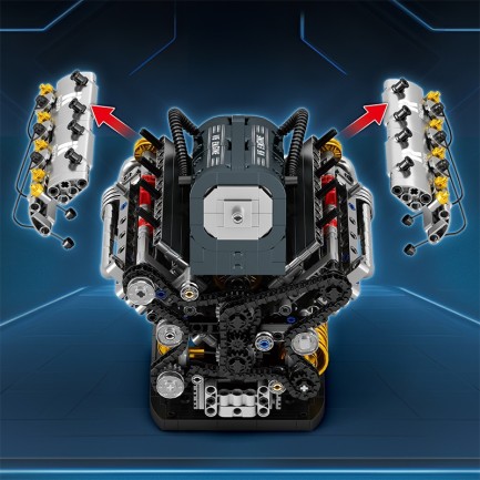 Reobrix V6 Engine 33013 Brick Yapım Seti - Thumbnail