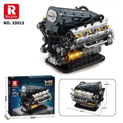Reobrix V6 Engine 33013 Brick Yapım Seti - Thumbnail