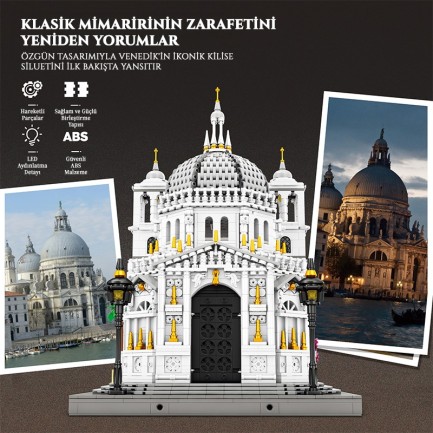 Reobrix Venice Church 55014 Brick Yapım Seti - Thumbnail