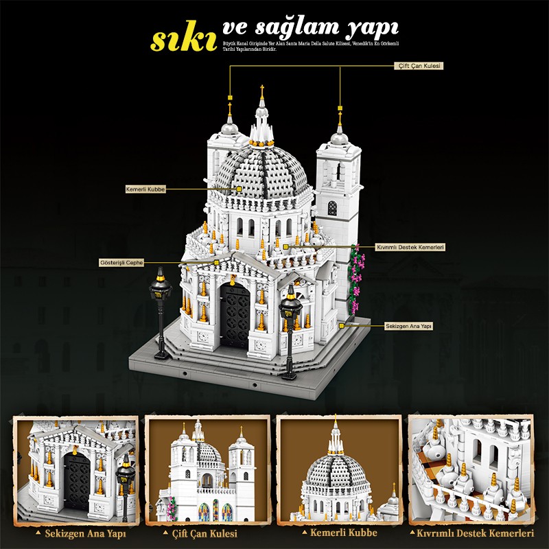 Reobrix Venice Church 55014 Brick Yapım Seti