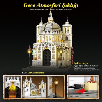 Reobrix Venice Church 55014 Brick Yapım Seti - Thumbnail