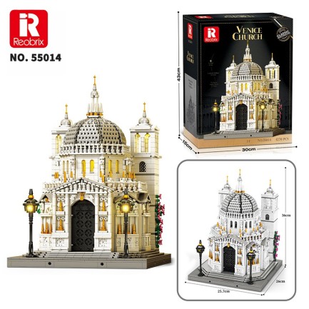 Reobrix Venice Church 55014 Brick Yapım Seti - Thumbnail