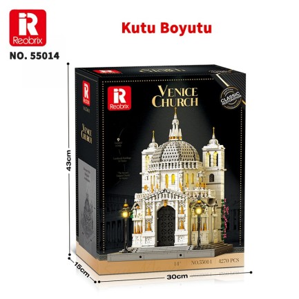 Reobrix Venice Church 55014 Brick Yapım Seti - Thumbnail