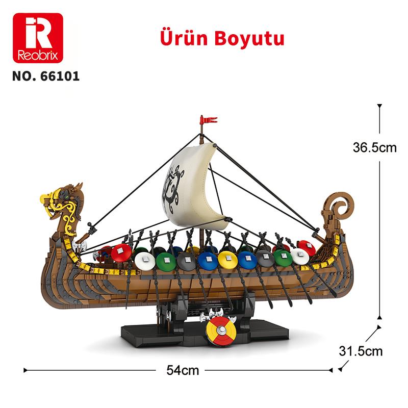 Reobrix Viking Ship 66101 Brick Yapım Seti