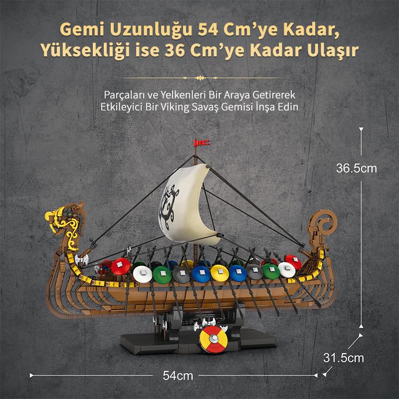 Reobrix Viking Ship 66101 Brick Yapım Seti