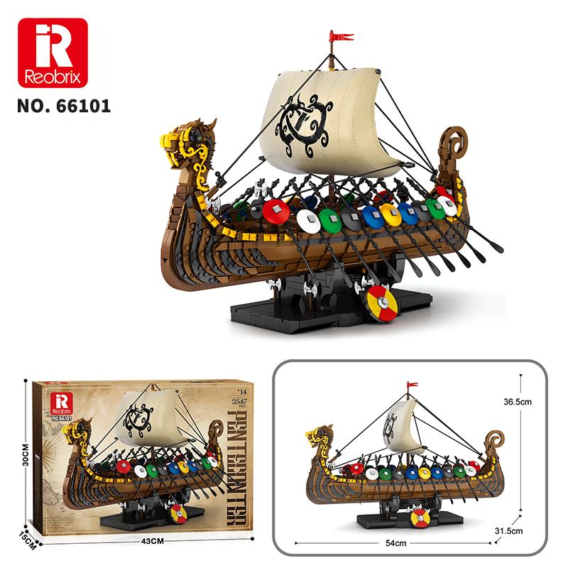 Reobrix Viking Ship 66101 Brick Yapım Seti