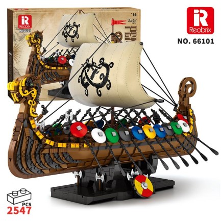 Reobrix - Reobrix Viking Ship 66101 Brick Yapım Seti
