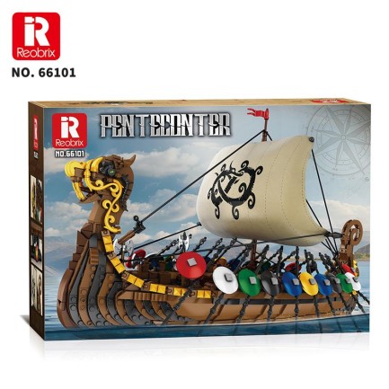 Reobrix Viking Ship 66101 Brick Yapım Seti - Thumbnail