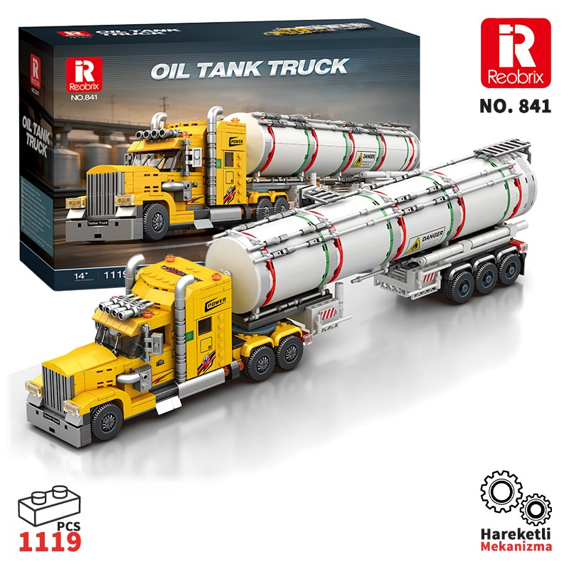 Reobrix W900L Fuel Tanker 841 Brick Yapım Seti