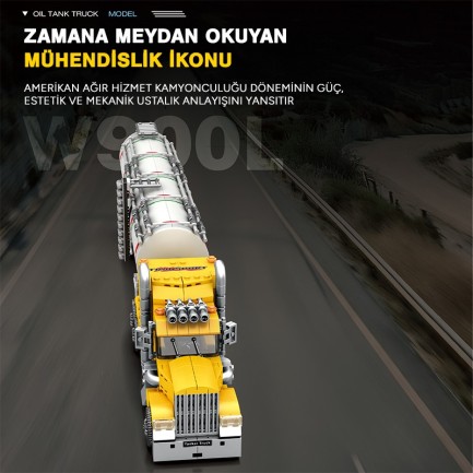 Reobrix W900L Fuel Tanker 841 Brick Yapım Seti - Thumbnail
