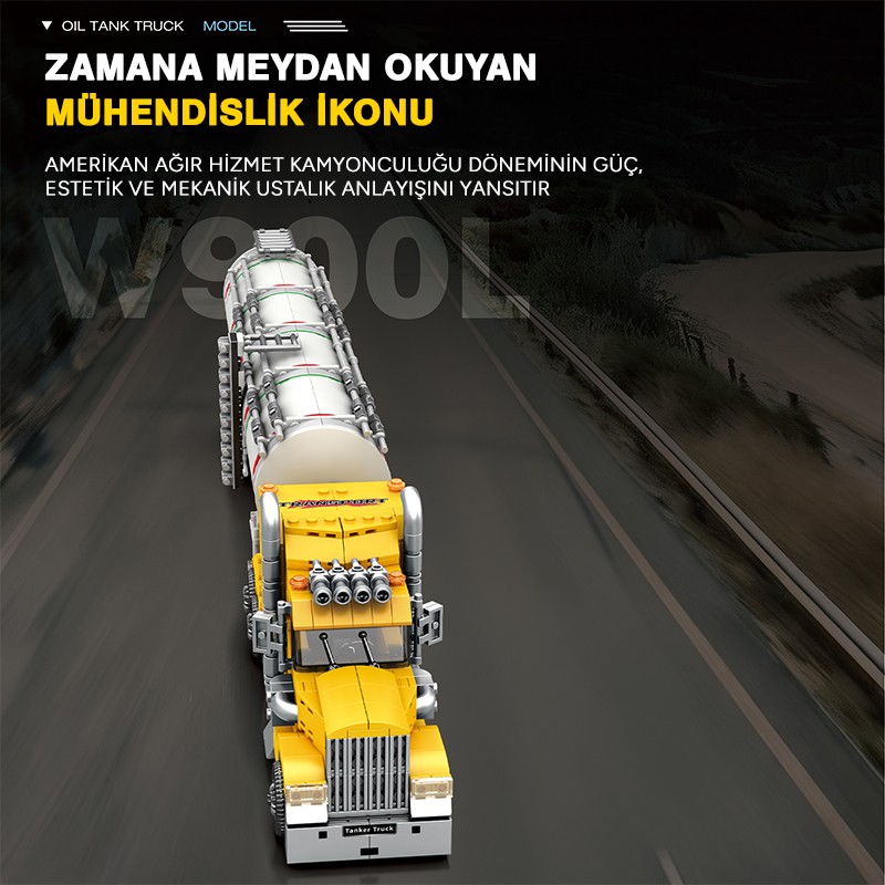 Reobrix W900L Fuel Tanker 841 Brick Yapım Seti