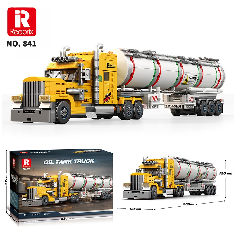 Reobrix W900L Fuel Tanker 841 Brick Yapım Seti