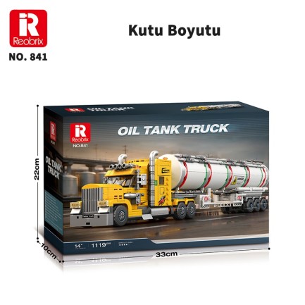 Reobrix W900L Fuel Tanker 841 Brick Yapım Seti - Thumbnail