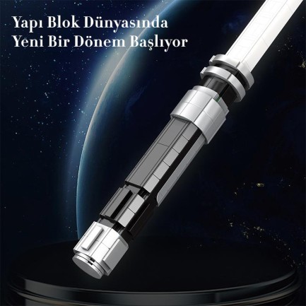 Reobrix 99013 Işın Kılıcı Beyaz Yaratıcı Yapı Blok Seti Building Blocks (Lightsaber) - 606 Parça - Thumbnail