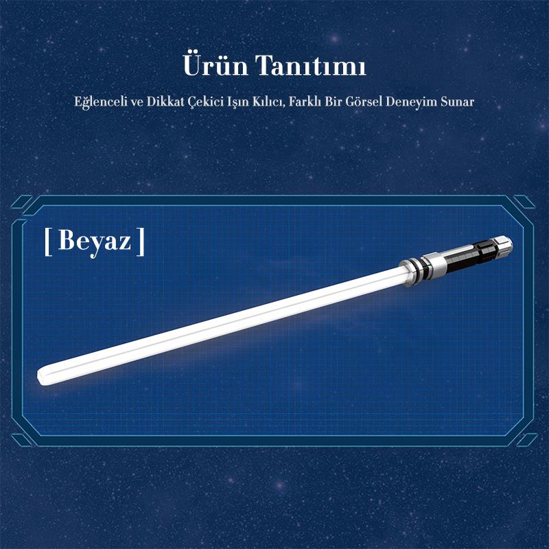 Reobrix 99013 Işın Kılıcı Beyaz Yaratıcı Yapı Blok Seti Building Blocks (Lightsaber) - 606 Parça