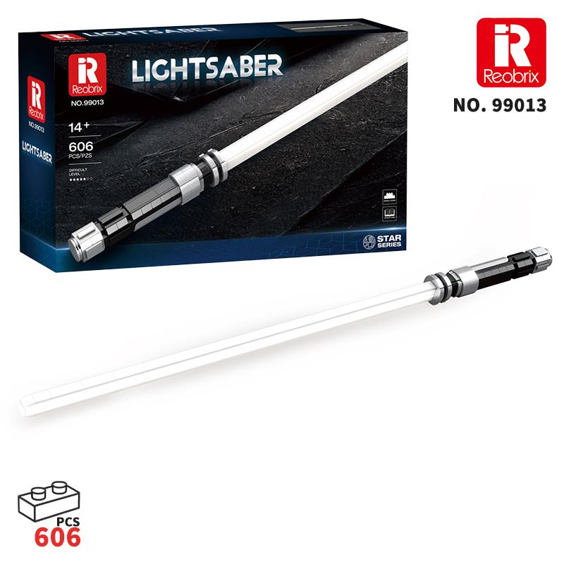 Reobrix 99013 Işın Kılıcı Beyaz Yaratıcı Yapı Blok Seti Building Blocks (Lightsaber) - 606 Parça