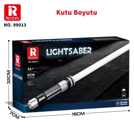 Reobrix 99013 Işın Kılıcı Beyaz Yaratıcı Yapı Blok Seti Building Blocks (Lightsaber) - 606 Parça - Thumbnail
