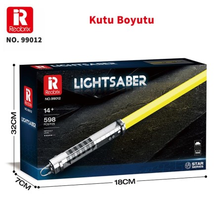Reobrix 99012 Işın Kılıcı Sarı Yaratıcı Yapı Blok Seti Building Blocks (Lightsaber) - 598 Parça - Thumbnail