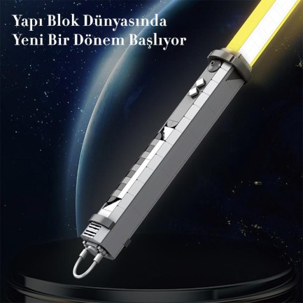 Reobrix 99012 Işın Kılıcı Sarı Yaratıcı Yapı Blok Seti Building Blocks (Lightsaber) - 598 Parça - Thumbnail
