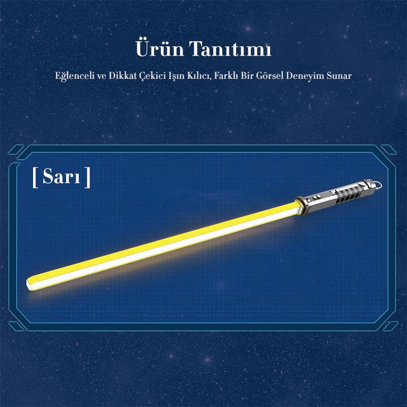 Reobrix 99012 Işın Kılıcı Sarı Yaratıcı Yapı Blok Seti Building Blocks (Lightsaber) - 598 Parça