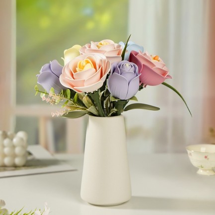 ROKR AD022 Lavender Rose 3D Wooden Puzzle - Thumbnail
